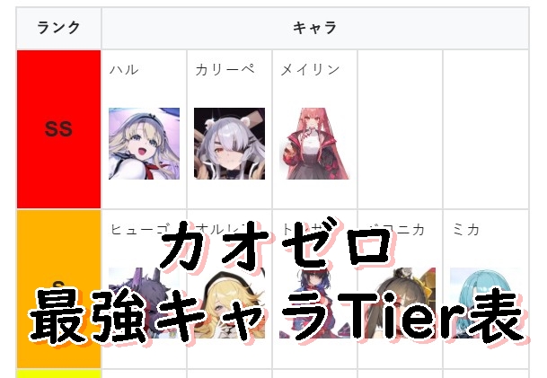 カオゼロ　最強